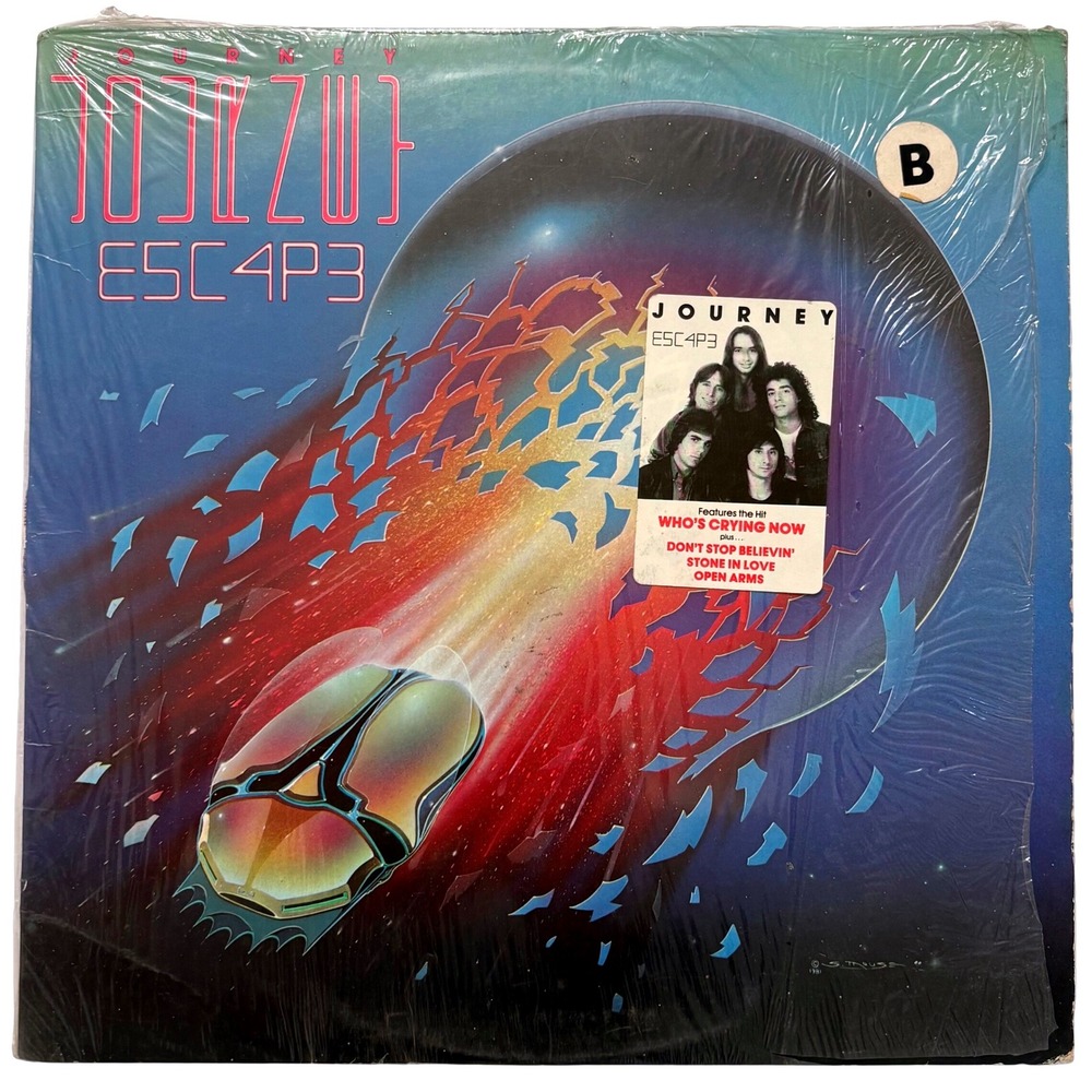 Journey Escape Vinyl LP Record 1981 Columbia TC 37408 Don't Stop Believin'